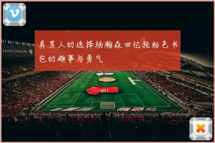 真男人的选择杨瀚森回忆抢粉色书包的趣事与勇气